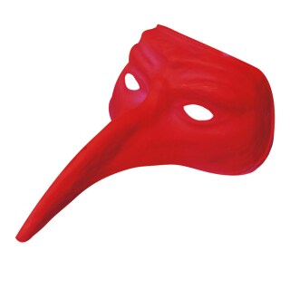 Phantom Maske Schnabelmaske Rabenmaske rot