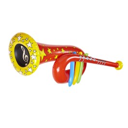Aufblasbare Tuba Trompete Clown rot