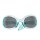 XXL 70er Jahre Brille Party Sonnenbrille blau