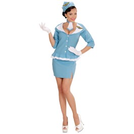 Retro Stewardess Kostüm Damen Uniform L 42/44