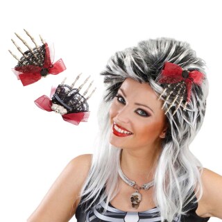 Skeletthand Haarspange Gothic Haarschmuck