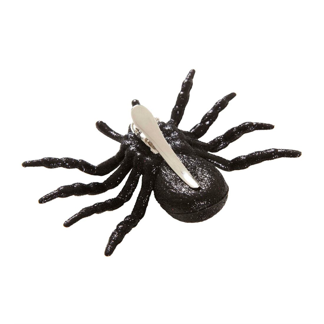 Spinnen-Haarspange Aus Metall – Y2K Style, Halloween-Accessoire, Schwarz, Gruselig-süß