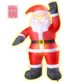 Aufblasbarer Weihnachtsmann Leuchtender Santa Claus 244 cm