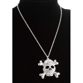 Totenkopf Kette Piraten Halskette silber