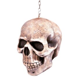 Hängender Totenkopf Skull Deko mit Kette 20 cm