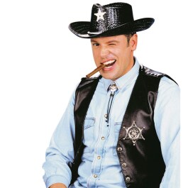 Sheriff Set Cowboy Krawatte und Stern