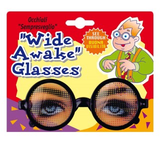 Brille mit Augen Immer Wach Spaßbrille