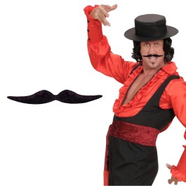 Schnurrbart Dali schwarz Karneval Bart Moustache