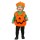 Kürbis Kinderkostüm Halloween Kostüm und Kopfbedeckung 90-98 cm