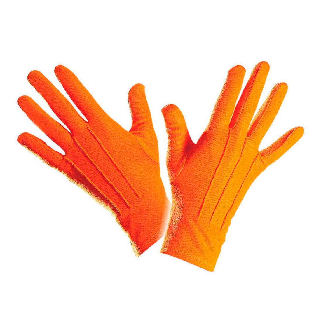 Gelbe Clownhandschuhe Kurz – Weiche Karneval-Handschuhe Für Erwachsene, Kostüm-Accessoire