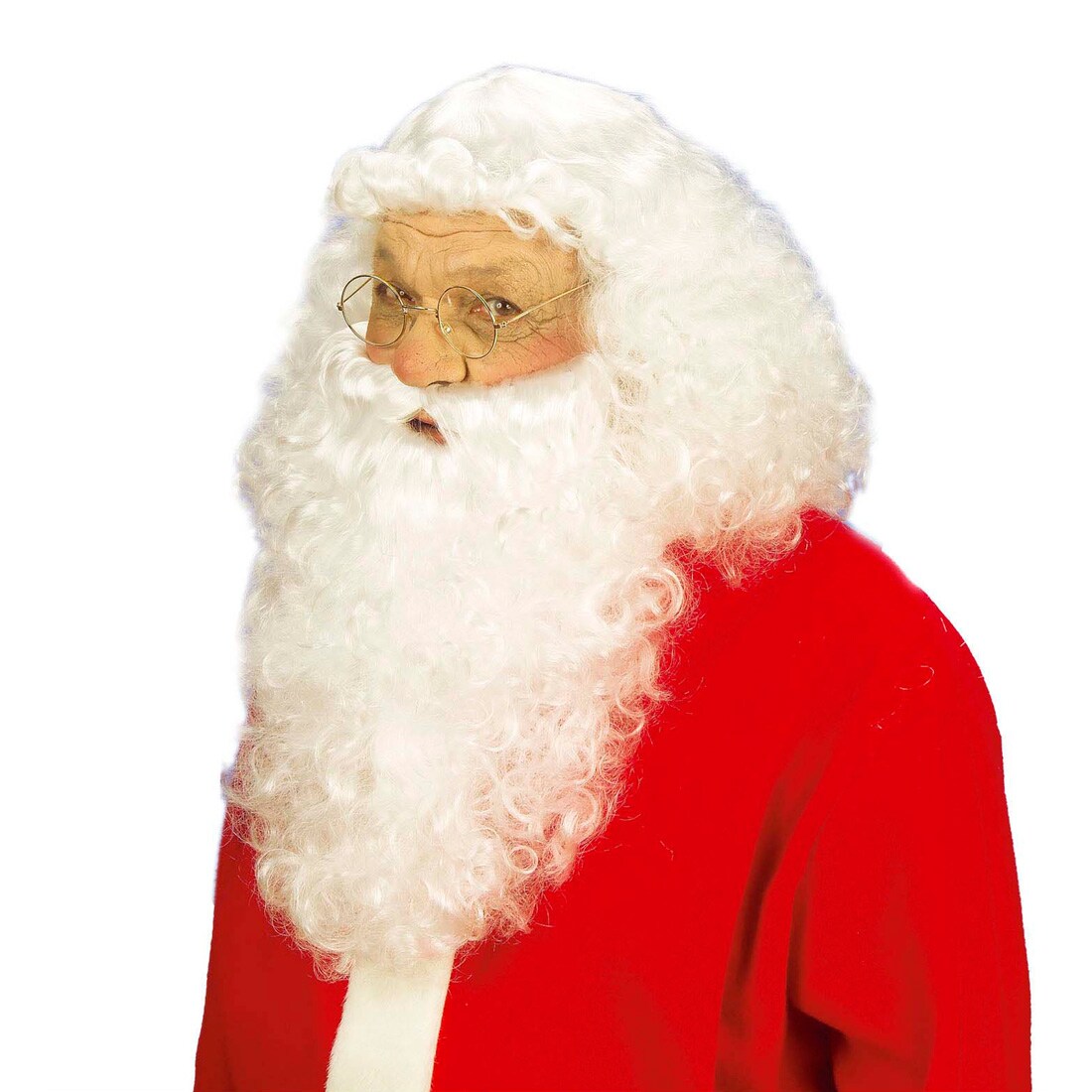 Weihnachtsmann Perücke & Bart Set | Karneval, Fasching, Weihnachten | Vollständiges Santa Claus Kostüm