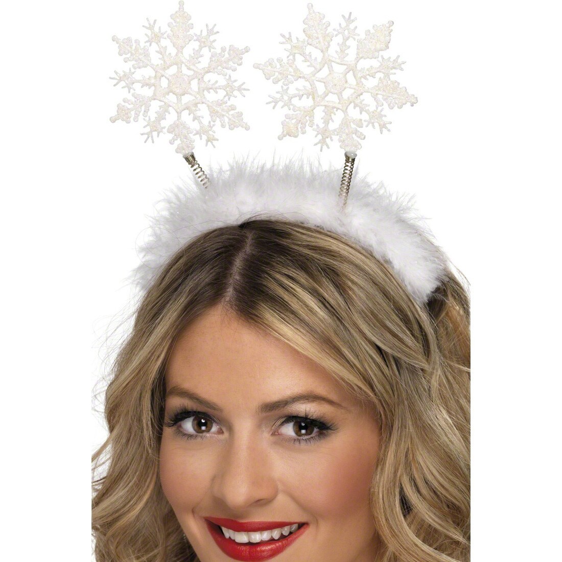 Weihnachts-Haarreif Mit Schneeflocke & Geweih – Stoffkopfschmuck Für Mädchen, Damen & Haustiere