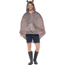 Leoparden Kostüm Damen Leopardenkostüm Poncho