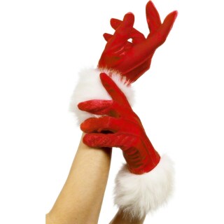 Kurze Damen Handschuhe Weihnachtshandschuhe