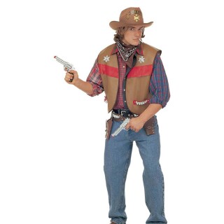 Western Weste Cowboy Kostüm M/L 48/52 braun
