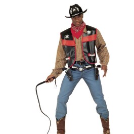 Western Weste Cowboy Kostüm M/L 48/52 braun