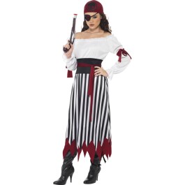 Piratin Kostüm Piratenbraut Kleid