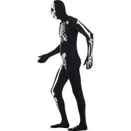 Second Skin Halloween nachleuchtend Skelett Kostüm Herren M 48/50
