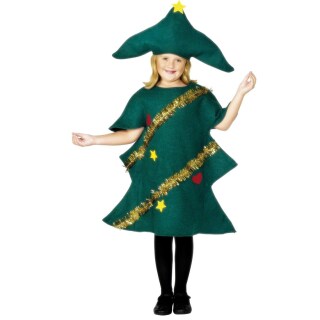 Weihnachtsbaum Kostüm Kinder Weihnachtsbaumkostüm S - 115-128 cm 4-6 Jahre