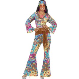 Hippie Kostüm Damen 70er Jahre Outfit M 40/42