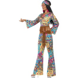 Hippie Kostüm Damen 70er Jahre Outfit M 40/42