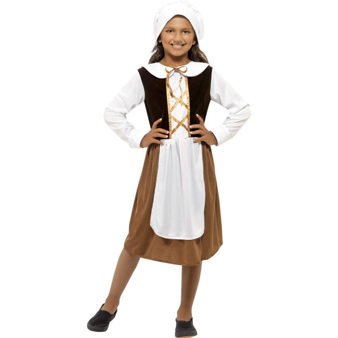 Mittelalter Kostüm Magd Bäuerin Wirtin Celia Kleid - 100% Baumwolle