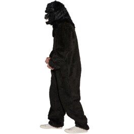 Plüschoverall Affe Kostüm Gorilla King Kong schwarz - Herren