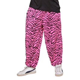 80er Jahre Trainingshose Pink Zebra Jogginghose