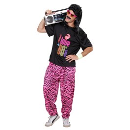 80er Jahre Trainingshose Pink Zebra Jogginghose