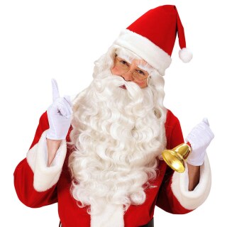 Weiße Weihnachtsmann Handschuhe Zauberer