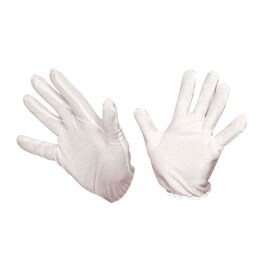 Weiße Weihnachtsmann Handschuhe Zauberer