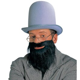 Schwarzer Bart - Rabbi - Die Bart Perücke Moustache