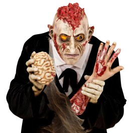 Psycho Monstermaske Zombie Maske offenes Gehirn