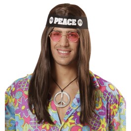 70er Jahre Accessoires Hippie Set