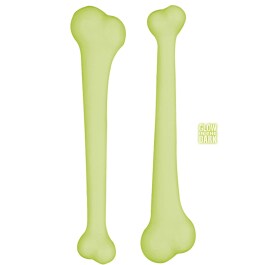 Fluoreszierende Knochen Steinzeit Skelettknochen 2er Set