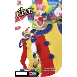 Clown Kostüm Kinder Clownkostüm 128 cm 5-7 Jahre