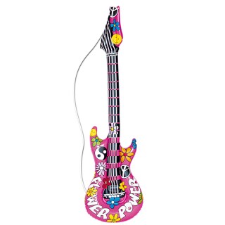aufblasbare Gitarre für Kinder 6er/ Set Luftgitarre im Set verschiedene Farben 