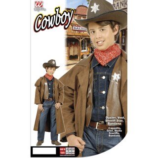 Cod.324123 Sheriff-Kostüm für Kinder Cowboy-Kostüm dunkelblau