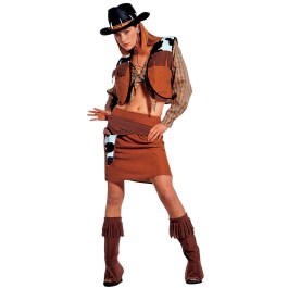 Karneval Kostüm Cowgirl L Westernkostüm