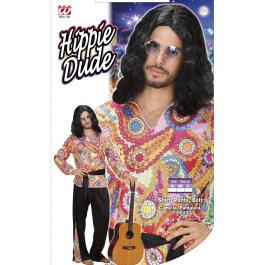 Hippie Outfit Herren 70er Jahre Kostüm S 48