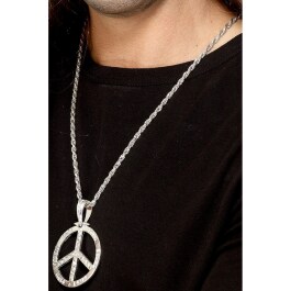 Hippie Halskette Lange Peace Kette