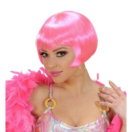 Perücke Pagenkopf Valentina in pink sexy Vamp
