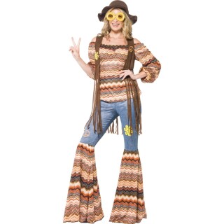 70er Jahre Outfit Hippie Kostüm M 40/42