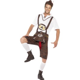 Lederhosen mit Bratwurst Lustiges Oktoberfest Kostüm...